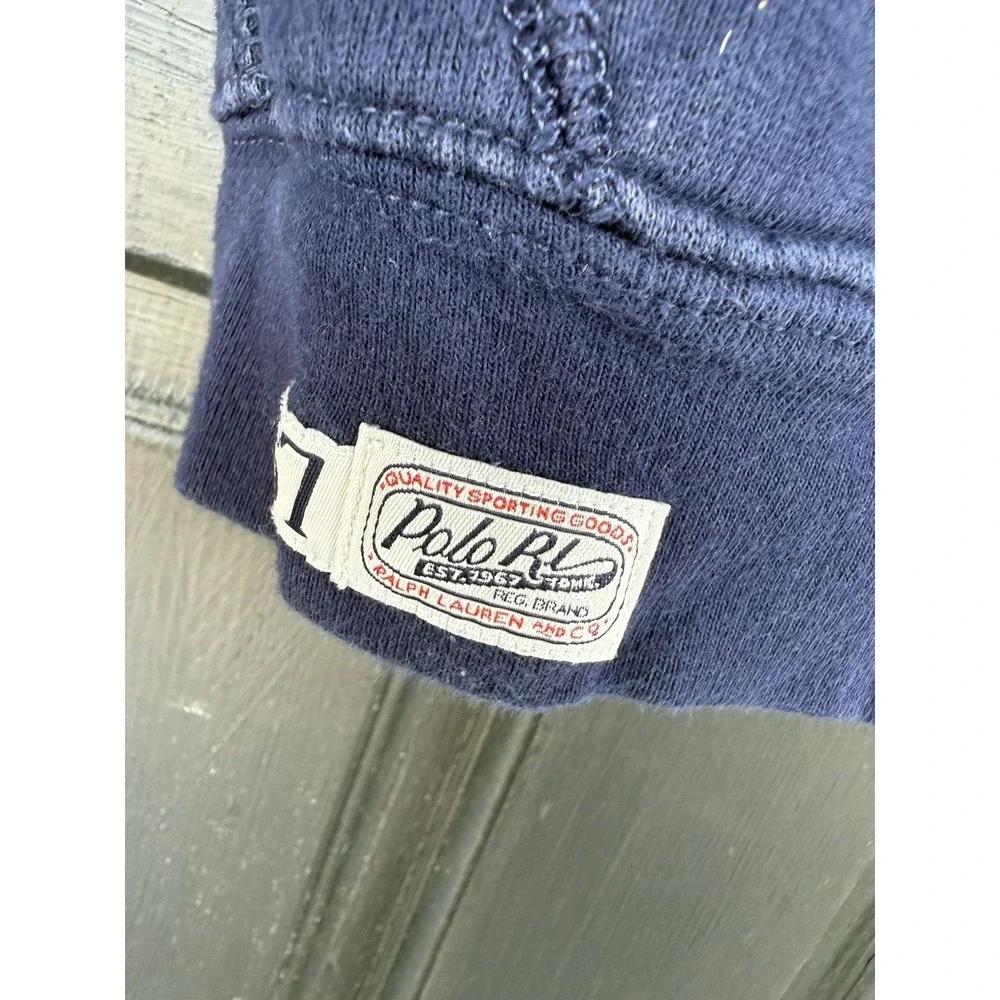 Boys Polo Ralph Lauren Hoodie Sz 3T Navy Blue Arch Logo‎ Spell Out
